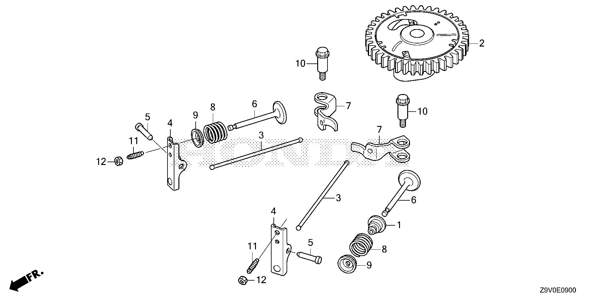 Parts for Engines GCV GCV170 GCV170LA G5BR GJAUA-1000001-9999999